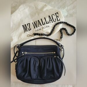 MZ Wallace Navy shoulder bag